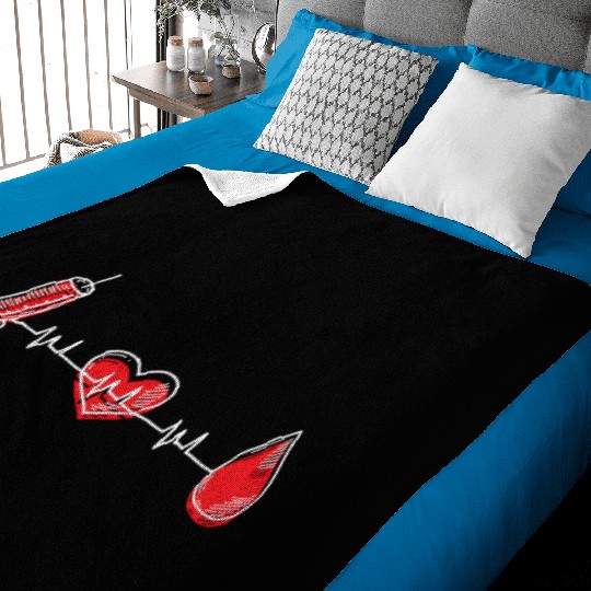 Phlebotst Hebeat Syringe Medical Phlebotomy Baby Blankets