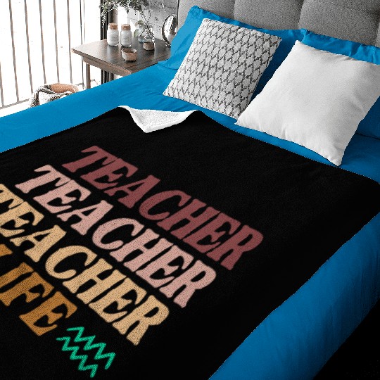 TEACHER life - Funny Teacher's gift Baby Blankets