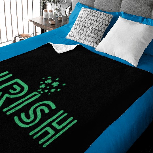 Irish in a Retro Font stars Baby Blankets