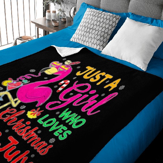 Just A Girl Who Loves Christmas In July And Baby Blankets