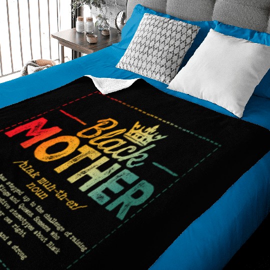 Black Mother African Americans Mothers Day Junetee Baby Blankets