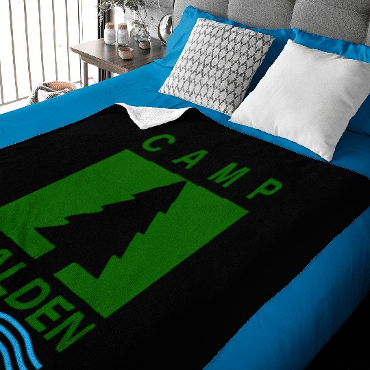 Camp Walden Pocket Summer Camp Baby Blankets