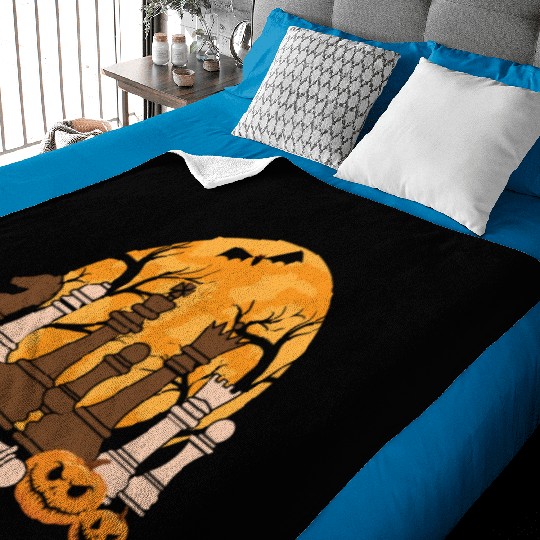 Chess Halloween Trick Or Treat Chess Board Game Baby Blankets