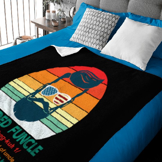 Bearded Funcle Definition Uncle Baby Blankets