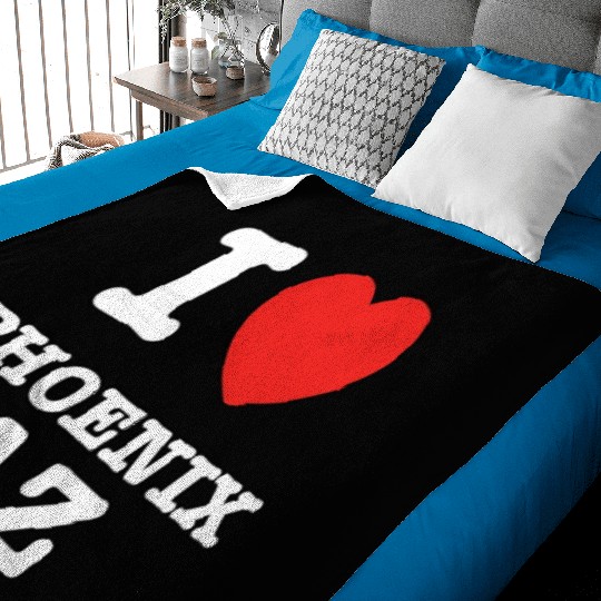 I Heart Phoenix Arizonna Love Baby Blankets