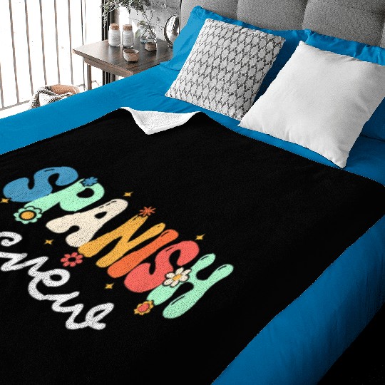 Spanish Teacher Spanish Crew Back To School Baby Blankets