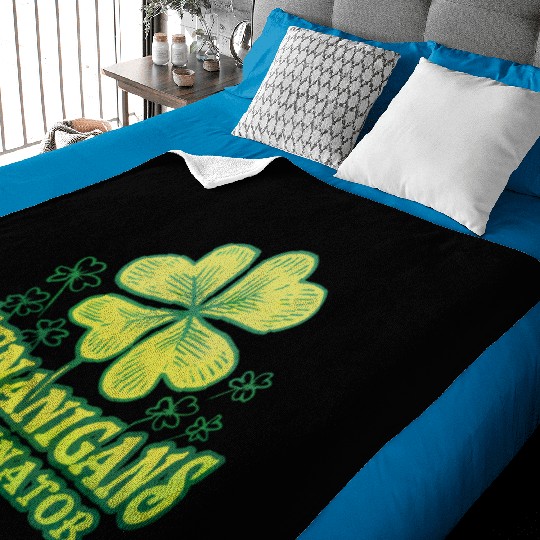 Shenanigans Coordinator St Patrick'S Day Shamrock Baby Blankets