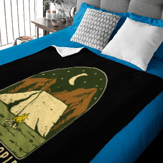 I Hate People Funny Nature Camping Outdoors Baby Blankets