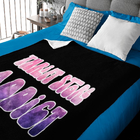 Thrift Store Addict pink watercolor Baby Blankets