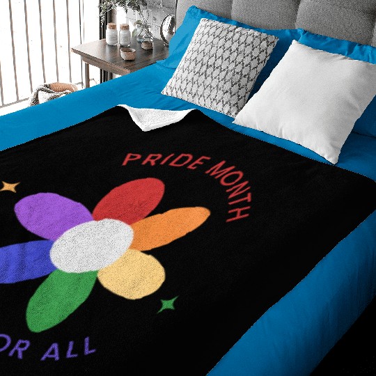 Colorful Pride Month Logo Baby Blankets