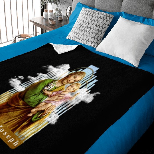 Saint Joseph Catholic Church St Joseph With Infant Baby Blankets