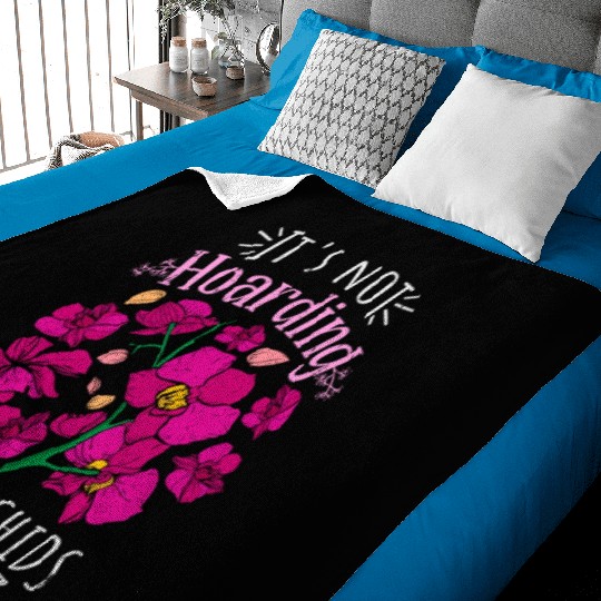 Orchids Plant Lover Women Flowers Gift Florist Baby Blankets