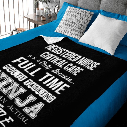 Registered Nurse Critical Care Baby Blankets - Multitask