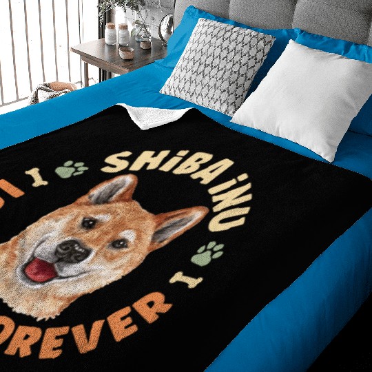 Shiba Inu Lover Forever Baby Blankets