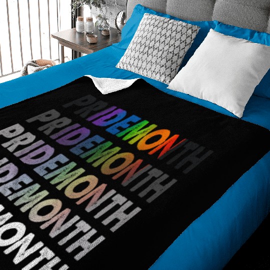 Funny Pride Month Demon LGBT Gay Pride Month Baby Blankets