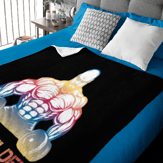 Fitness Gym Bodybuilding Sports Pumps Muscles Baby Blankets