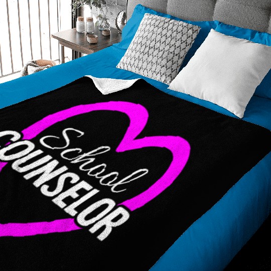 Proud School Counselor Cool Teacher Baby Blankets