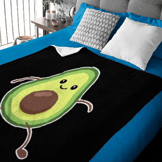 Cute Avocado Lover Gift Baby Blankets