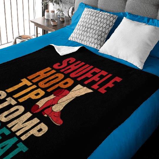 Tap Dance Tap Dancer Shuffle Hop Tip Stomp Repeat Baby Blankets