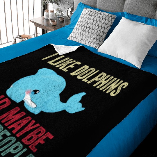 Dolphin Lover Baby Blankets