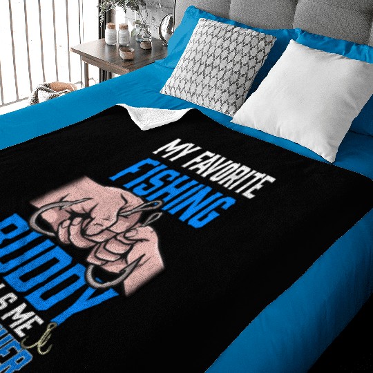 My Favourite Fishing Buddy Calls Me Big Brother Baby Blankets