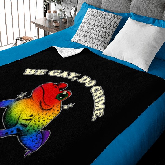 BGD crime - Vintage LGBT Rainbow Frog Meme Baby Blankets