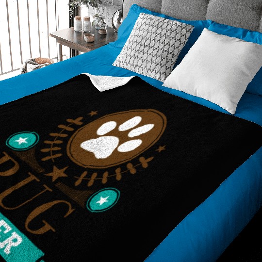 Pug Lover Cute Dog Baby Blankets