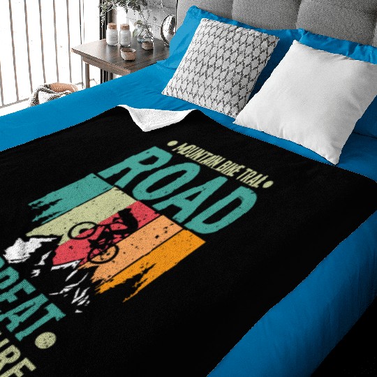 Mountain bike trail Baby Blankets