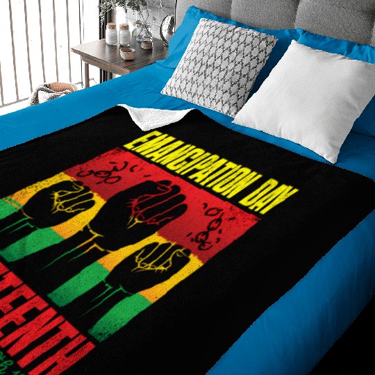 Ecipation Day 1865 African American Juneteenth Fla Baby Blankets