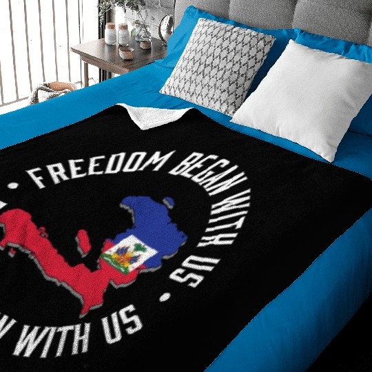 Freedom Began With Us Haiti Heritage Month Baby Blankets
