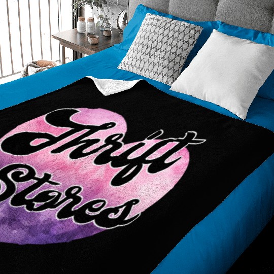 Thrift Stores purple pink watercolor Baby Blankets