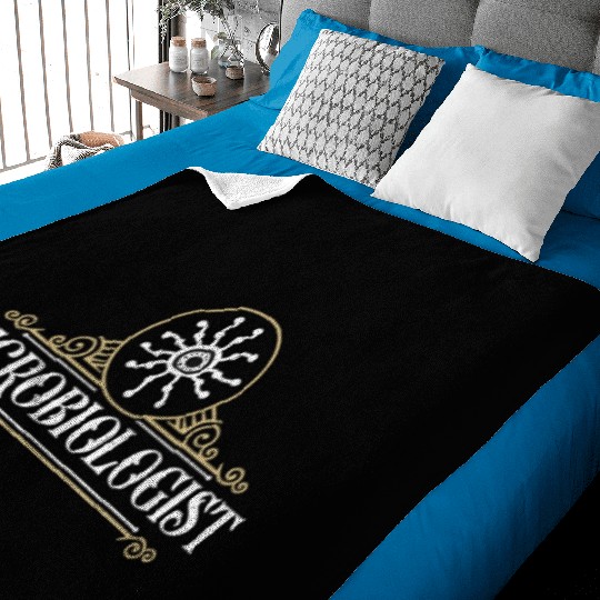 Microbiologist Microbiology Scientist Laboratory Baby Blankets