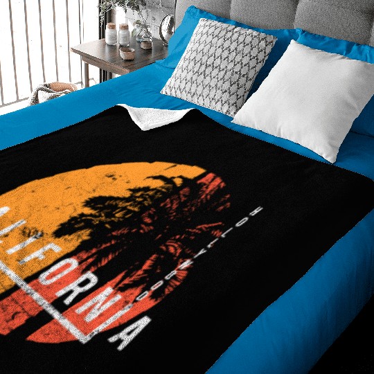 Hollywood California Cool Palm Tree Native Baby Blankets