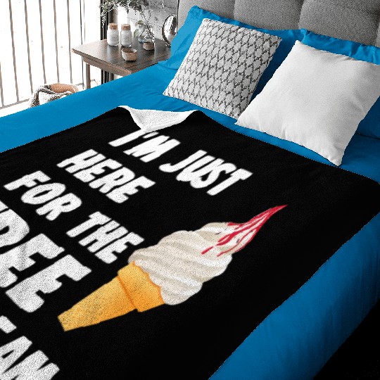 I'M Just Here For The Free Ice Cream Cruise 2023 Baby Blankets