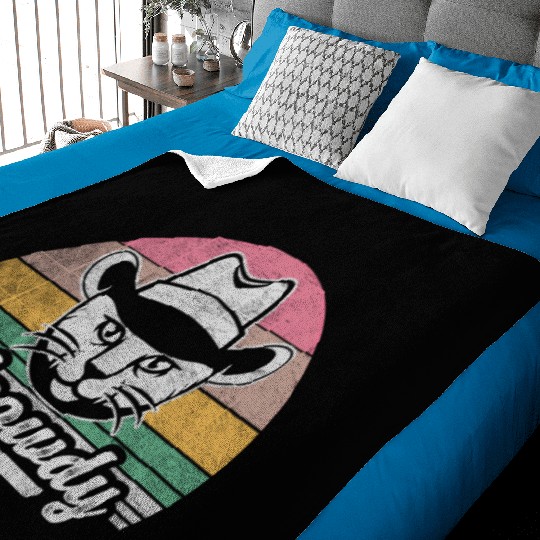 Mashup Between Meow And Howdy Cat Meme Cat Baby Blankets