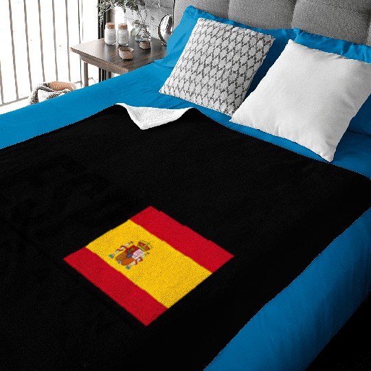 Spain Flag Spanish Espana Sports Games Athletics J Baby Blankets