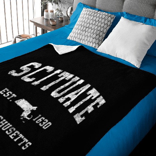 Scituate Massachusetts Ma Athletic Sports Baby Blankets
