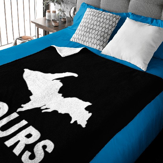 Up Yours Upper Peninsula Yooper Humor Baby Blankets