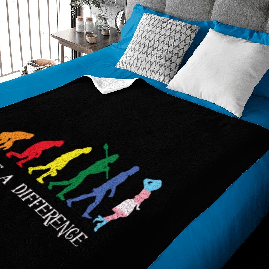Gay Pride LGBT Human Evolution Gay Baby Blankets