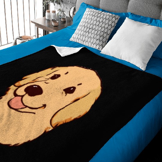 Sweet Golden Retriever Dog Lover Puppy Baby Blankets