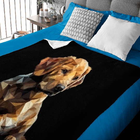 Golden Retriever Puppy Dog Baby Blankets