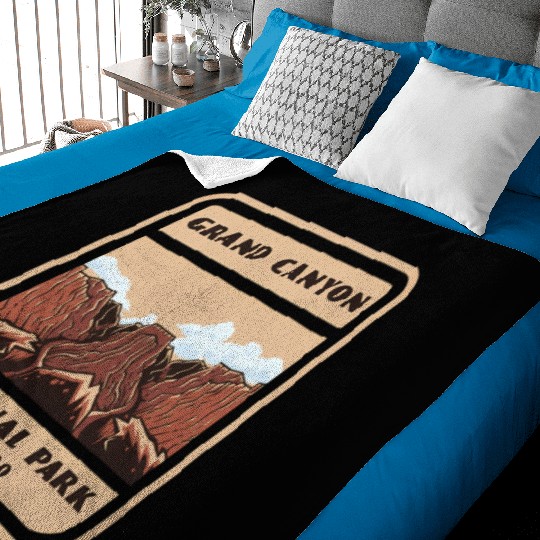 Grand Canyon National Park Vintage Style Baby Blankets