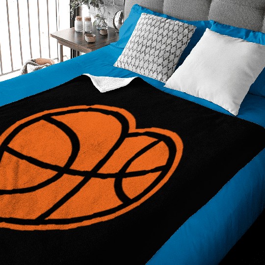 I love Basketball Players Baby Blankets