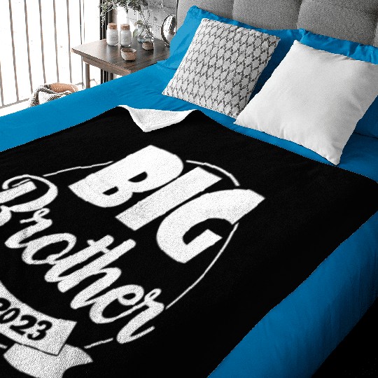 Promoted To Big Brother Est. 2023 Baby Announcemen Baby Blankets