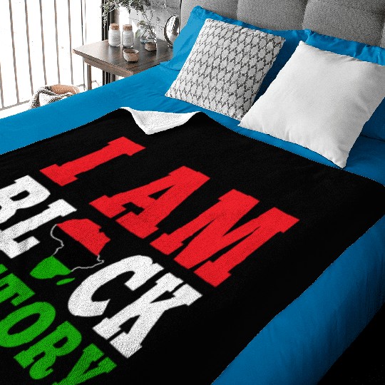 I Am Black History Juneteenth Baby Blankets