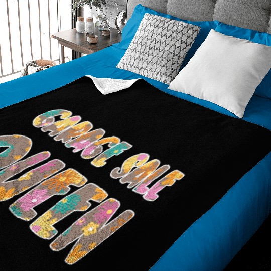 Garage Sale Queen brown floral Baby Blankets