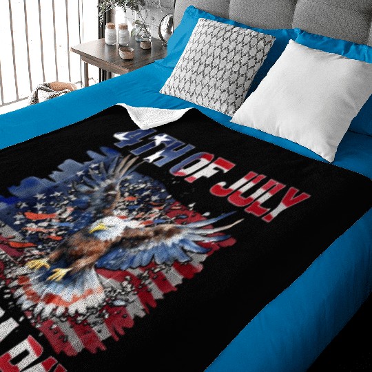 4th of july America Day Baby Blankets