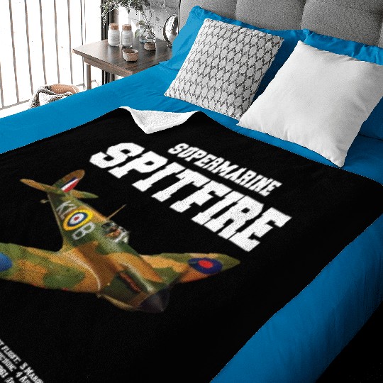 Supermarine Spitfire | WW2 Plane Baby Blankets