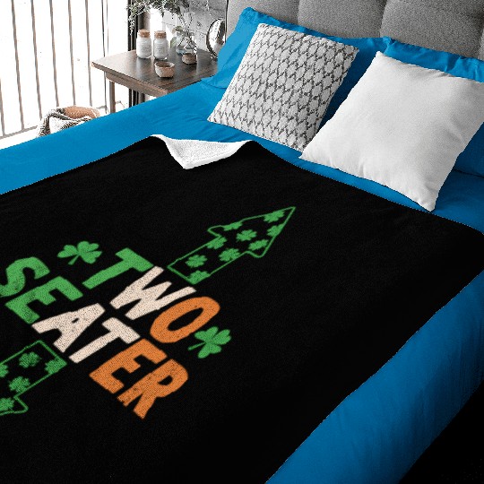 St Patric Day Two Seater St Patric Day Baby Blankets