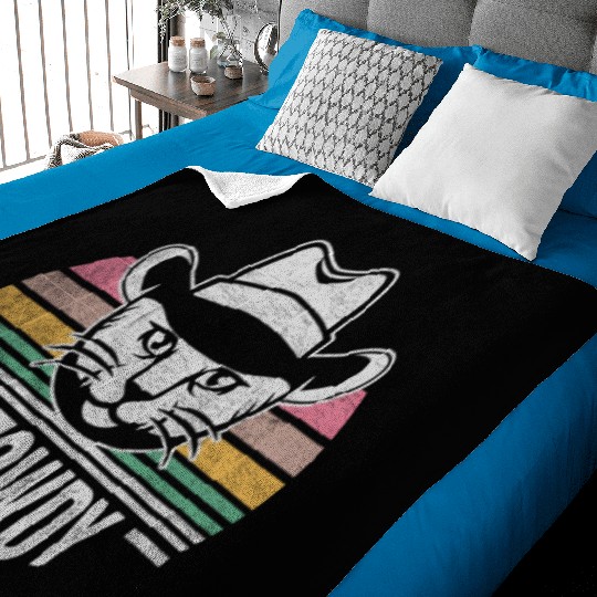 Mashup Between Meow And Howdy Cat Meme Cat Baby Blankets